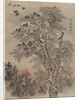 Flock of Crows at Dawn, ca. 1887 by Kawanabe Kyosai