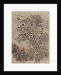 Flock of Crows at Dawn, ca. 1887 by Kawanabe Kyosai