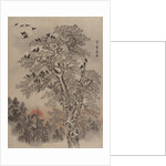 Flock of Crows at Dawn, ca. 1887 by Kawanabe Kyosai