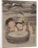 Two Children Playing with Goldfish, ca. 1887 by Kawanabe Kyosai
