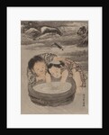 Two Children Playing with Goldfish, ca. 1887 by Kawanabe Kyosai