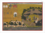 Rama Releases the Demon Spies Shuka and Sarana: Folio from the Siege of Lanka series , ca.1725 by Manaku