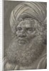 Head of a Bearded Man Wearing a Turban; Latin script, ca. 1510 by Master of the Death of Absalom