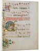 Manuscript Leaf with the Celebration of a Mass in an Initial S…, second half 15th century by Master of the Riccardiana Lactantius