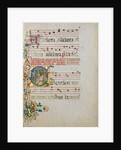 Manuscript Leaf with the Celebration of a Mass in an Initial S…, second half 15th century by Master of the Riccardiana Lactantius
