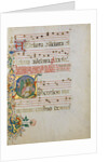 Manuscript Leaf with the Celebration of a Mass in an Initial S…, second half 15th century by Master of the Riccardiana Lactantius