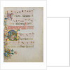 Manuscript Leaf with the Celebration of a Mass in an Initial S…, second half 15th century by Master of the Riccardiana Lactantius