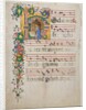 Manuscript Leaf with the Nativity in an Initial H, from an Antiphonary, second half 15th century by Master of the Riccardiana Lactantius