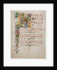 Manuscript Leaf with the Nativity in an Initial H, from an Antiphonary, second half 15th century by Master of the Riccardiana Lactantius