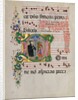 Manuscript Leaf with Saint Benedict Resuscitating a Boy in an Initial D…, second half 15th century by Master of the Riccardiana Lactantius