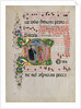 Manuscript Leaf with Saint Benedict Resuscitating a Boy in an Initial D…, second half 15th century by Master of the Riccardiana Lactantius