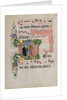 Manuscript Leaf with Saint Benedict Resuscitating a Boy in an Initial D…, second half 15th century by Master of the Riccardiana Lactantius