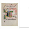 Manuscript Leaf with Saint Benedict Resuscitating a Boy in an Initial D…, second half 15th century by Master of the Riccardiana Lactantius