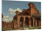 The Basilica of Constantine, Rome, 1830 by Michael Neher
