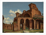 The Basilica of Constantine, Rome, 1830 by Michael Neher