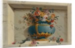 Vase of Flowers in a Niche by Michel Bruno Bellenge