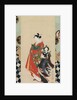 Courtesan and Attendants, late 18th century by Shunsho