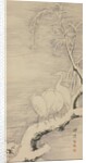 Herons in the Snow, ca. 1840 by Nakabayashi Chikuto