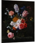 A Bouquet of Flowers in a Crystal Vase, 1662 by Nicolaes van Veerendael