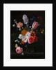 A Bouquet of Flowers in a Crystal Vase, 1662 by Nicolaes van Veerendael