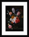 A Bouquet of Flowers in a Crystal Vase, 1662 by Nicolaes van Veerendael