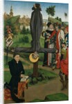 The Crucifixion of Saint Peter with a Donor; The Legend of Saint Anthony Abbot with a Donor.. by Northern French Painter