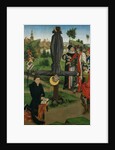 The Crucifixion of Saint Peter with a Donor; The Legend of Saint Anthony Abbot with a Donor.. by Northern French Painter