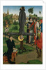 The Crucifixion of Saint Peter with a Donor; The Legend of Saint Anthony Abbot with a Donor.. by Northern French Painter