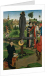 The Crucifixion of Saint Peter with a Donor; The Legend of Saint Anthony Abbot with a Donor.. by Northern French Painter