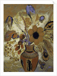 Etruscan Vase with Flowers, 1900-1910 by Odilon Redon