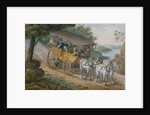Travel by Stagecoach Near Trenton, New Jersey, 1811-ca. 1813 by Pavel Petrovic Svin'in