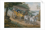 Travel by Stagecoach Near Trenton, New Jersey, 1811-ca. 1813 by Pavel Petrovic Svin'in