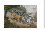 Travel by Stagecoach Near Trenton, New Jersey, 1811-ca. 1813 by Pavel Petrovic Svin'in