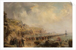 Landing the Shore End of the Atlantic Cable, 1866 by Robert Charles Dudley