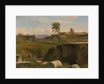View on the Aventine Hill, Rome by Romain-Etienne-Gabriel Prieur