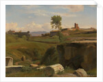View on the Aventine Hill, Rome by Romain-Etienne-Gabriel Prieur