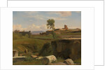 View on the Aventine Hill, Rome by Romain-Etienne-Gabriel Prieur