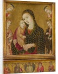 Madonna and child with the Dead Christ, Saints Agnes and Catherine of Alexandria…ca. 1470-80 by Sano di Pietro