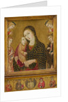 Madonna and child with the Dead Christ, Saints Agnes and Catherine of Alexandria…ca. 1470-80 by Sano di Pietro