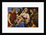 Madonna and Child with Saints and Donors by Sebastiano del Piombo