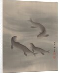 Otters Swimming, ca. 1890-92 by Seki Shuko