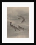 Otters Swimming, ca. 1890-92 by Seki Shuko