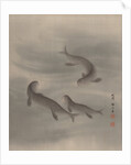 Otters Swimming, ca. 1890-92 by Seki Shuko