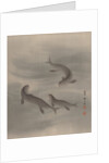 Otters Swimming, ca. 1890-92 by Seki Shuko