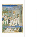 The Holy Virgins Greeted by Christ as They Enter the Gates of Paradise, ca. 1467-70 by Simon Marmion