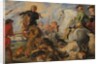 Copy after Rubens's 'Wolf and Fox Hunt', ca. 1824-26 by Edwin Henry Landseer