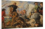 Copy after Rubens's 'Wolf and Fox Hunt', ca. 1824-26 by Edwin Henry Landseer