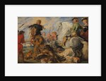 Copy after Rubens's 'Wolf and Fox Hunt', ca. 1824-26 by Edwin Henry Landseer