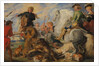Copy after Rubens's 'Wolf and Fox Hunt', ca. 1824-26 by Edwin Henry Landseer
