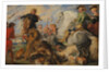 Copy after Rubens's 'Wolf and Fox Hunt', ca. 1824-26 by Edwin Henry Landseer